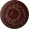 Ekena Millwork Colton Ceiling Medallion (Fits Canopies up to 4 3/4"), 15 3/4"OD x 1 1/2"P, Brushed Mahogany CM15CNBMF - alternate 1